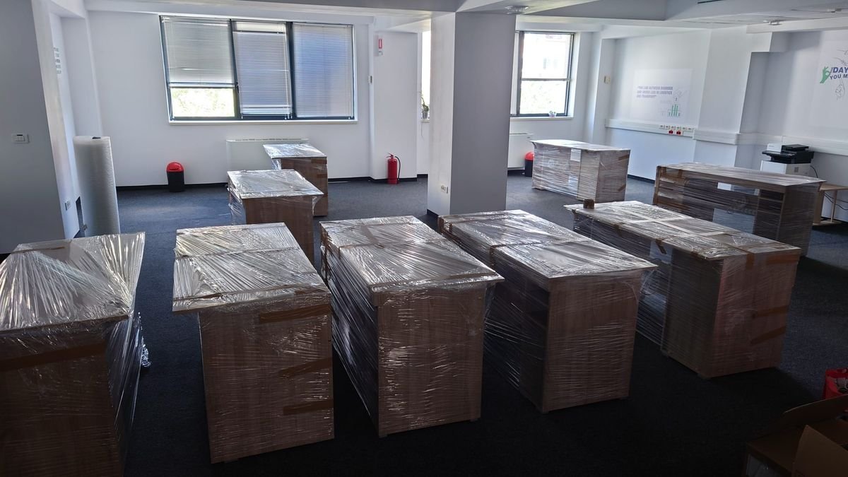 Mobilier ambalat profesional pentru mutare